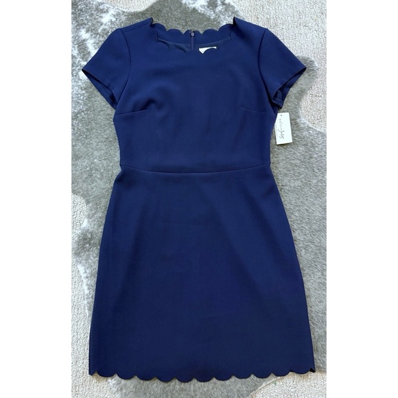 NWT Maison Jules Scalloped Sheath Dress - Picture 2 of 10